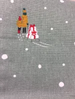 Forklæde i Bomuld med tryk - Unisex - Driving home for Christmas, forklæde, til mænd, til damer, unisex, juleforklæde, jul i køkkenet, jlebag, julebagning, driving home for christmas, bil med juletræ, flot, lækkert, kvalitet, julegave, julegaveide, biti, ribe, allport,