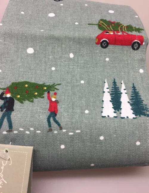 Forklæde i Bomuld med tryk - Unisex - Driving home for Christmas, forklæde, til mænd, til damer, unisex, juleforklæde, jul i køkkenet, jlebag, julebagning, driving home for christmas, bil med juletræ, flot, lækkert, kvalitet, julegave, julegaveide, biti, ribe, allport,