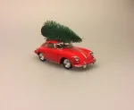 Modelbil Porsche Med Juletræ - Rød,, old timer, gamle biler, old school, bil, modelbil, rød, julebil, bil med juletræ, bil med juletræ på taget, bil med grantræ, moderne julepynt, julen 2019, sportsvogn, racerbil, veteran bil, veteranbil, lækker, luksus, samler på biler, cool, lækker kvalitet, skøn, sjov, flot, biti, ribe, veterantræf, hovedengen