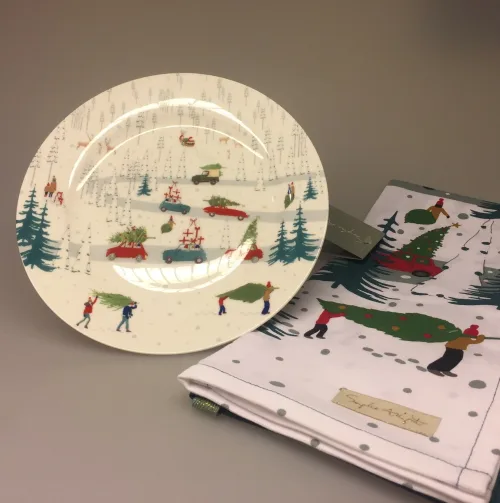 Tallerken - Ben Porcelæn - Driving home for Christmas
