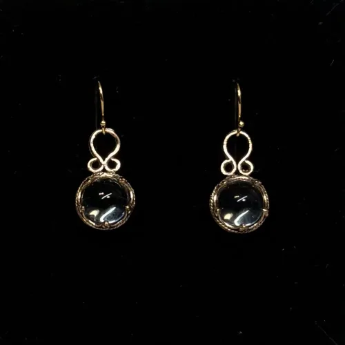 Ørehængere Bronze - Gotlandsk krystal 12 mm, Ørehængere Bronze - Gotlandsk krystal 10 mm, Vikinge Ørehængere i bronze - Gotlandsk krystal enkel, ørehængere, øreringe, ørenringe, øresmykker, bronze, smykker, vikingesmykker, museumssmykker, museums, kopismykker, vikingekopier, oldtidsfund, historiske smykker, ægte, originale, aser, nordisk, nordiske, mytologi, gamle, symbolik, amuletter, specielle, kvalitet, ribe, biti, fund,