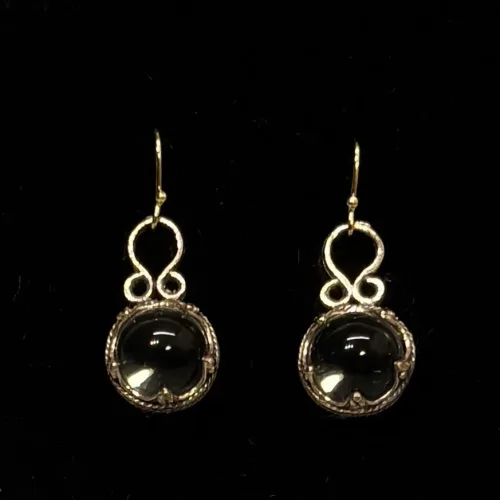 Ørehængere Bronze - Gotlandsk krystal 12 mm, Ørehængere Bronze - Gotlandsk krystal 10 mm, Vikinge Ørehængere i bronze - Gotlandsk krystal enkel, ørehængere, øreringe, ørenringe, øresmykker, bronze, smykker, vikingesmykker, museumssmykker, museums, kopismykker, vikingekopier, oldtidsfund, historiske smykker, ægte, originale, aser, nordisk, nordiske, mytologi, gamle, symbolik, amuletter, specielle, kvalitet, ribe, biti, fund,