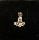 Vikingevedhæng i sølv- Thorshammer tosidet med runer,Vikinge vedhæng i sølv lille Thorshammer evighed, infinity, evighed, uendelig, magisk 3, vikinger, vikingesmykker, thorshammer, mjølner, thor, hammer, sølv, ægte, original, lille, chunky, lækker, smuk, feminin, til børn, dåbsgave, barnedåb, dreng, dåbssmykke, museums, museumssmykker, kopi, kopismykker, gamle, guder, gammel, tro, aserne, odin, biti, ribe, fund, vikingetiden, oldtids,