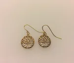 Vikinge Ørehængere i bronze - Livets træ Yggdrasil keltisk, bronze, øreringe, ørehængere, yggdrasil, livets træ, livstræ, vikingesmykker, museumssmykker, museums, kopismykker, fund, smykker, asatro, aser, gyldne, symetrisk, flotte, kvalitet, runde, ovale, kvalitet, biti, ribe