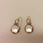 Vikinge Ørehængere i bronze - Gotlandsk krystal enkel, ørehængere, øreringe, ørenringe, øresmykker, bronze, smykker, vikingesmykker, museumssmykker, museums, kopismykker, vikingekopier, oldtidsfund, historiske smykker, ægte, originale, aser, nordisk, nordiske, mytologi, gamle, symbolik, amuletter, specielle, kvalitet, ribe, biti, fund,