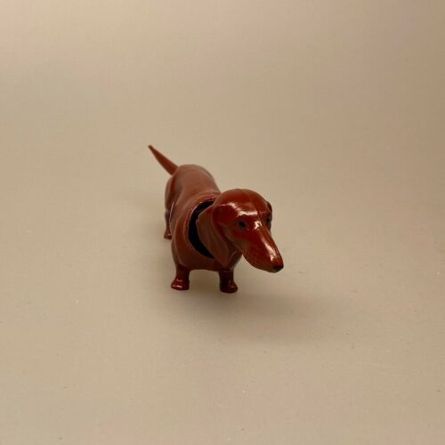 Nikke dyr - Gravhund brun, gravhund, glathåret, grævlingehund, dachshund, dackel, wackel-dackel, hund, ting med, gravhunde, gravhundeting, hundeejer, retro, gammel, vintage, skøn, sjov, biti, ribe