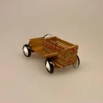 Miniature Sæbekassebil, Miniature Trækvogn - Legevogn, dukkehus, dukkehusting, dukkehustilbehør, ting til, 1:12, mini, miniature, miniaturer, dollhouse, lege, samlere, legetøj, håndlavet, fungerer, biti, ribe, købmand, købmandsbutik