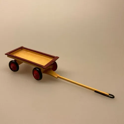 Miniature Trækvogn - Legevogn, 5606, dukkehus, dukkehusting, dukkehustilbehør, ting til, 1:12, mini, miniature, miniaturer, dollhouse, lege, samlere, legetøj, håndlavet, fungerer, biti, ribe, købmand, købmandsbutik