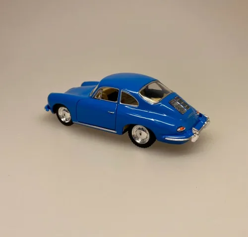 Modelbil Porsche Carrera - Blå, Metal Modelbil Porche , modelbil, racerbil, luksusbil, gaveide, kørekort, ny bil, symbolsk, metalbil, flot, elegant, legetøjsbil, biti, ribe,