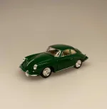 Modelbil Porsche Carrera - Racergrøn, Metal Modelbil Porche, modelbil, racerbil, luksusbil, gaveide, kørekort, ny bil, symbolsk, metalbil, flot, elegant, legetøjsbil, biti, ribe,