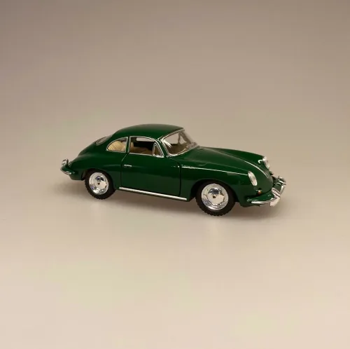 Metal Modelbil Porsche - Racergrøn, Metal Modelbil Porche, modelbil, racerbil, luksusbil, gaveide, kørekort, ny bil, symbolsk, metalbil, flot, elegant, legetøjsbil, biti, ribe,