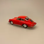 Metal Modelbil Porsche - Rød, modelbil, rød porche, lille bil, legetøj, legetøjsbil, model, biti, ribe, racerbil, kørekort, gave, symbolsk