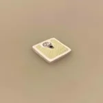 Miniature Badevægt, vægt, personvægt, dukkehus, dukkehusstørrelse, dukkehustilbehør, ting til, dukkehuset, dukkehusmøbler,