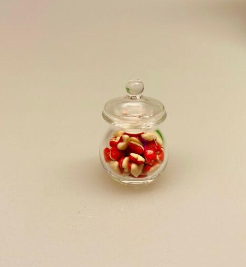 Miniature Glas med Hjerteslik,