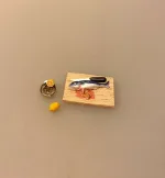 fisk, Miniature Rå Fisk på bræt,Miniature Krabbe,Miniature Fisk Madding, fisk, guldfisk, slørhale, akvarium, havedam, fisketur, lystfisker, fiskestang, gavekort, udstyr, strand, biti, ribe, miniaturer, dukkehus, dukkehusting, dukkehustilbehør, samler, skala, 1:12,