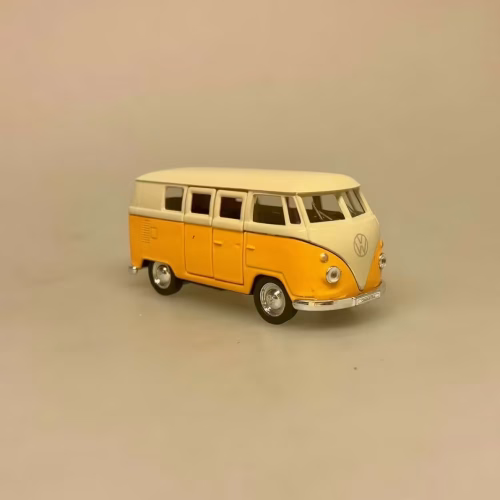 VW Folkevogns Rugbrød - Samba Gul/hvid, of976, Flower Power, Hippie, goki, 12171, VW Folkevogns Rugbrød - Samba blå, VW Folkevogns Rugbrød - Samba Blå/Hvid, bus, folkevogn, folkevognsbus, rugbrødsbil, rugbrød, varebil, surfer, surferbus, hippue, hippiestyle, ud i det , nostalgi, 70'erne, modelbiler, modelbil, volkswagen, samba, bully, biti, ribe, woodstock