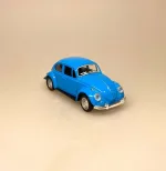VW Folkevogn Bobbel Classic - Blå, Bil metal VW - Folkevogn Bobbel - Classic Blå, volkswagen, VW, folkevogn, nedgroet negl, asfaltboble, asfaltbobbel, klassisk, folkevogn, folkevognsbobbel, folkevognsboble, bobbel, bobble, boble, blå, klar blå, modelbil, model, kopi, samlere, biti, ribe