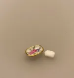 Miniature Sæbeskål med sæbe, håndvask, håndhygiejne, hygiejne,miniaturer, dukkehus, lillebitte, billigt, håndsprit,