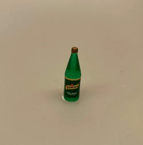 Miniature Schweppes flaske, sodavand