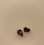 Miniature Vindrueklase blå vindruer , vindruer, drueklase, vindrueklase, vin, rødvin, miniature, miniaturer, dukkehus, dukkemad, frugt, mini frugter, dukkehustilbehør, dukkehusting, dukkehusmad, sangskjuler, vinbonde, vin entusiast, vinkyber, biti, ribe, gave ide, symbolsk, gavekort