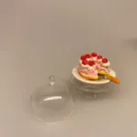 Miniature Lagkage med jordbærskum og flødetoppe , Miniature Kage med flødeskum bær