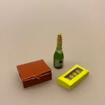 Miniature Æske med 4 Træstammer