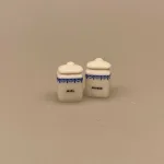 Miniature Porcelænskrukker Mel & Sukker