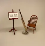 Miniature Messing Blæseinstrument Tværfløjte, Miniature Messing ,Blæseinstrument , fløjte