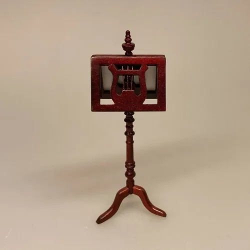 Miniature Nodestativ Firkantet, musik, musiker, sanger, udøver, dukkehus, dukkehusting, dukkehustilbehør, gavekort, pengegave, symbolsk, koncert, koncertbilletter, instrument, orkestra, konservatorie, musikkonservatoriet