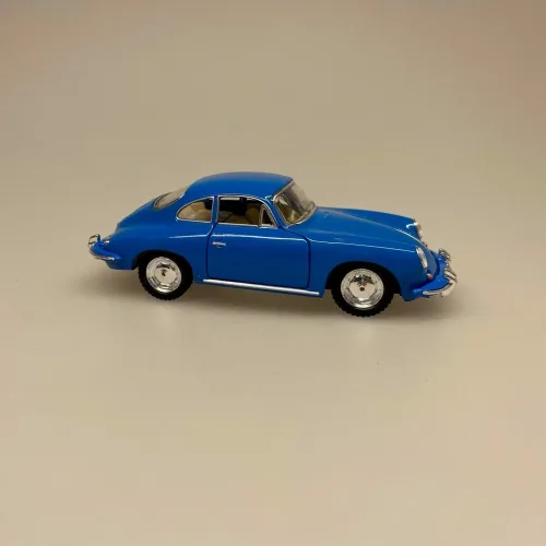 Modelbil Porsche Carrera - Blå, Metal Modelbil Porche , modelbil, racerbil, luksusbil, gaveide, kørekort, ny bil, symbolsk, metalbil, flot, elegant, legetøjsbil, biti, ribe,