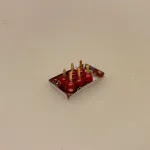 Miniature Kandiserede Æbler, sukkeræbler, æbler, sukkerkogte, tivoli, jul, sukkergodt, julemarked, miniaturer, mini, 1:12, model, samlere, dukkehus, dukkehusting, dukkehuset, ting til, dukkehustilbehør, sætterkasse, sættekassen, biti, ribe