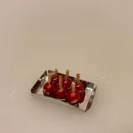 Miniature Kandiserede Æbler, sukkeræbler, æbler, sukkerkogte, tivoli, jul, sukkergodt, julemarked, miniaturer, mini, 1:12, model, samlere, dukkehus, dukkehusting, dukkehuset, ting til, dukkehustilbehør, sætterkasse, sættekassen, biti, ribe