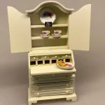 Miniature Chatol cremefarvet, skab, skuffemøbel, stue, dukkestue, dukkehus, dukkemøbler, dukkehusmøbel, biti, ribe, mini