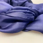 Silketørklæde Pongé 1410 XL - Navy, violblå, blåviolet, marineblå, blåt, silke, ægte, glat, stort, let, stola, over skuldrene, bolero, lækkert, elegant, festtøj, galla, kjole, festtilbehør, festtøj