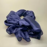 Silketørklæde Pongé 1410 XL - Navy, violblå, blåviolet, marineblå, blåt, silke, ægte, glat, stort, let, stola, over skuldrene, bolero, lækkert, elegant, festtøj, galla, kjole, festtilbehør, festtøj