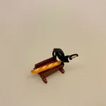 , dukketing, mini, retro, gammel, køkken , dukkekøkken, miniaturer, dukkehus, brødmaskine, brøødskærer, brødskæremaskine, rådvad, raadvad, guillotine, Miniature Brødmaskine