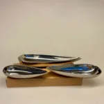 Sæt med 3 dele - Tapas Skåle, tapaz, tapaz, serveringsskåle, gaveide, gave, præsentabel, flot, kvalitet, lækker, jubilæum, fødselsdagsgave, bryllupsgave, snacks, chips, dip, slikskåle, guf, oliven, lækkerier, stål, stålskåle, organiske, organisk form, formgivning, dansk design, design ting, interiør, Moebe, cool, elegant, sølv, biti, ribe