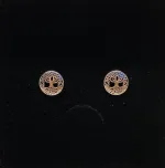 Vikingeøreringe Sølvørestikkere - Yggdrasil Keltisk. livets træ, livtræet, generationerne, slægt skal følge slægters gang, magisk tre, tallet tre, keltisk, evighedsflet, evigheden, vikinger, vikingerne, vikingetiden, vikingesmykker, kopi, fund, vikingefund, museumssmykker, museums smykker, sølv, ægte sølv, sterling sølv, nikkelfri, små, fine, symbolske, symbolik, livskraft, energi, historiske, smykker, nordiske, smykker, nordisk, mytologi, aserne, asatro, biti, Ribe, Vikingeøreringe Sølvørestikkere - Yggdrasil Keltisk Flet