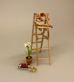 Miniature Halm Hjerte, halmkrans, halmhjerte, hjertekrans, dørkrans, dørpynt, nissedør, nisser, nisserne, dukkehus, dukkehusting, dukkehustilbehør, ting til, tilbehør, miniatyre, miniature, miniaturer, 1:12, lundby, julepynt, stilleben, mini, nisselandskab, nissehus, minipynt, december, jul i , biti, ribe