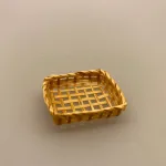Miniature Kurv Firkantet, dukkehusting, ting til, dukkehuset, tilbehør, nisseting, æggekurv, fletkurv, minikurv, små kurve, 1:12, dukkehusting, dukkestue, biti, ribe, miniature