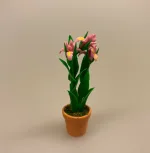 Miniature Potte med rosa Iris, Miniature Potte med orange Iris, blomst,, påske, påskeblomster, mini, urtepotte, lerpotte, blomsterpotte, dukkehus, dukkehusting, dukkehustilbehør, 1:12, skala, mini, miniature, miniatyre, miniaturer, sættekasse, sætterkasse, sangskjuler, symbolsk, gavekort, planteskole, haven, have entusiast, havemand, gartner, uddannet, biti, ribe, landskabsarkitekt,