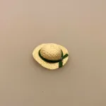 Miniature Strå Hat med bånd, damehat, stråhat, Miniature Strå Hat, stråhat, solhat, solfaktor, miniaturer, miniature, dukkehat, lillebitte, dukekhus, dukkehusting, dukkehustilbehør, tilbehør, ting til dukkehus, ting til dukkehuset, strand, hav, fisketur, gavekort, sangskjuler, sjov, tema, symbolsk, fisktur, det vil jeg æde en stråhat på, det vil jeg æde min gamle stråhat på, biti, ribe, sætterkasse, sættekasse,solhat