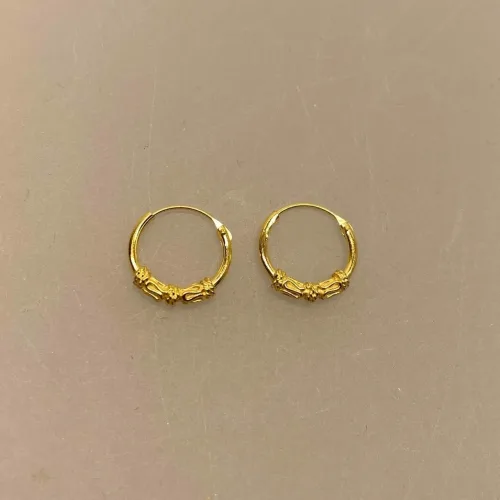 Creoler - Ø 12 mm øreringe forgyldt sølv med dobbelt S-mønster , Creoler - Ø 12 mm øreringe forgyldt sølv med S-mønster, susanne friis bjørner, maanesten, stine a, guld, ægte, guldhoops, hoops, creoler, runde, enamel, runde ringe, runde øreringe, guldbelagte, sterling sølv, biti, ribe, kvalitet, smukke, cool, nyheder, nye, billige, smarte