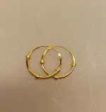 Creoler - Ø 16 mm øreringe forgyldt sølv med 3 glatte snoninger, Creoler - øreringe forgyldt sølv med, julegave, gaveide, øreringe, ørenringe, hoops, runde ringe, guldøreringe, runde ringe, guld hoops, gyldne, guldbelagte, forgyldte, sterling, sølv, ægte, billige, flotte, moderne, maanesten, a hjort, enamel, pico, stine a, susanne friis bjørner, pernille corydon, dansk design, biti, ribe, holdbare