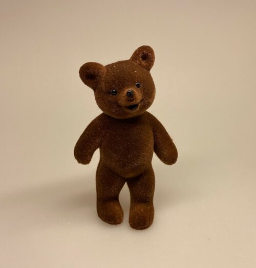 Klassisk Bjørn - brun velour , bamse, brun bjørn, bjørn, figur,