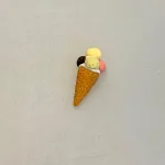 Miniature Gammeldags vaffel med 4 kugler, isvaffel, isvafler, underground, ben & jerrys, hansen is, is, dukkehus, dukkehusting, dukkehusmad, legemad, miniature, miniaturer, nissedør, nisseting, nissetilbehør, ting til, tilbehør, nisser, dukkehus, biti, ribe, sætterkasse, sættekasse, sætterkasseting,