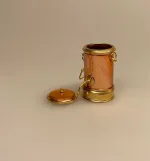Miniature Kobber Samovar, vandkoger, te, tebrygger, cafe, dukkecafe, konditori, bagerbutik, dukkehustilbehør, dukkehusting, dukkehuset, dukkebutik, tilbehør, ting til, nisser, julestue, dukkestue, nisser, nissedør, nissetilbehør, miniature, miniaturer, sættekasse, sætterkasse, biti, ribe