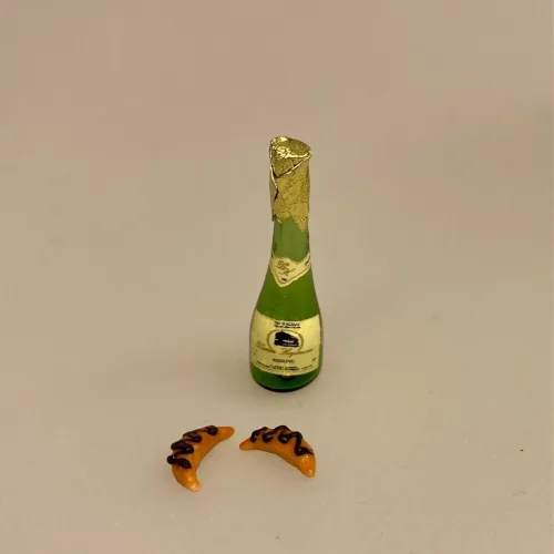 Miniature Kransekage stykker - 2 stk, bryllup, reception, kransekagestykke, bager, dukkehus, bagerbutik,