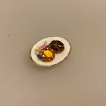 Miniature Wienerbrød, dukkehuskager, wienerbrød, konditori, sætterkasse, nissebo, nissehus, bagerbutik, dukkehusmad, dukkehustilbehør, dukkehus, ting, miniatuerer, biti, ribe