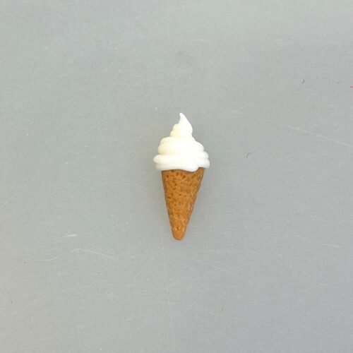 Miniature vaffel med Softice, isvaffel, vaffelis, vaffelis, softice, is, dukkehus, dukkehusting, dukkehusmad, legemad, miniature, miniaturer, nissedør, nisseting, nissetilbehør, ting til, tilbehør, nisser, dukkehus, biti, ribe, sætterkasse, sættekasse, sætterkasseting,